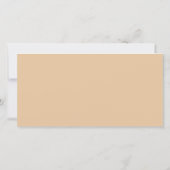 White Rose, Ring und Perlen Hochzeit Speichern Sie Save The Date (Rückseite)