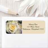 White Rose Rücksendeadressen-Aufkleber (Insitu)