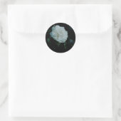 White Rose Runder Aufkleber (Tasche)