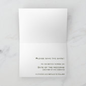 White Rose - Save the Date Karte (Innenseite)