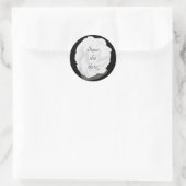 White Rose Save the Date Stickers (Tasche)