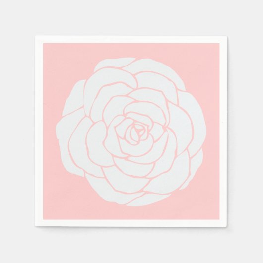 White Rose Serviette (Vorderseite)