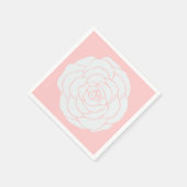 White Rose Serviette (Ecke)