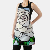 White Rose Stained Glass Schürze (InSitu)