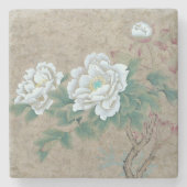 White Rose Steinuntersetzer (Vorderseite)