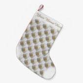 White Rose Strumpf Rose Weihnachten Strumpf Custom Kleiner Weihnachtsstrumpf (Vorderansicht (hängend))