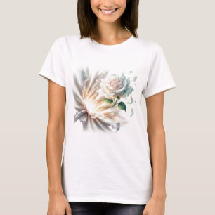 White Rose Surreal: Elegante jenseits der Realität T-Shirt