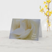 White Rose Sympathy Card Karte (Gelbe Blume)