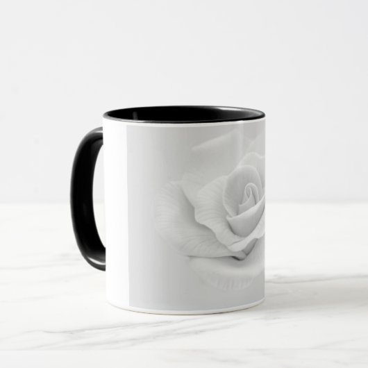 White Rose Tasse (Vorderseite Links)