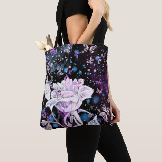 White Rose Tote Bag Tasche (Von Nahem)