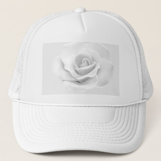 White Rose Truckerkappe (Vorderseite)