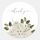 White Rose Umschlag Aufkleber (Vorderseite)
