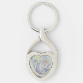 WHITE ROSE VALENTINE KEY KETTE SCHLÜSSELANHÄNGER (Vorderseite)