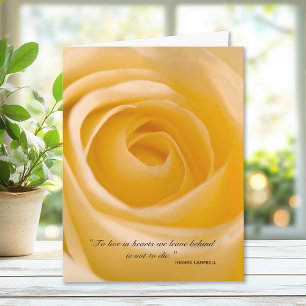 White Rose Vielen Dank für Ihr Beileid Dankeskarte