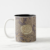 White Rose Vines William Morris Zwei-Tone-Kaffee M Zweifarbige Tasse (Links)