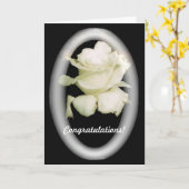 White Rose Wedding Card Karte (Gelbe Blume)