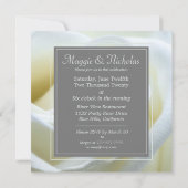 White Rose Wedding Einladung (Rückseite)