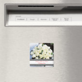 White Rose Wedding Magnet Gefallen Template (In Situ (Geschirrspüler))