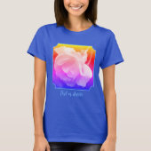 White Rose With Raindrops Tinted Personalized T-Shirt (Vorderseite)