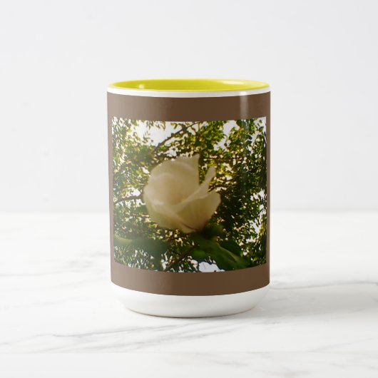 White Rose Zweifarbige Tasse (Mittel)