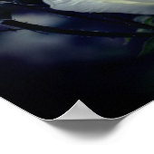 White Rosenknospe Trio Floral Poster (Ecke)