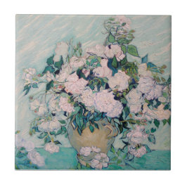 White Roses-1890-Vincent van Gogh Fliese