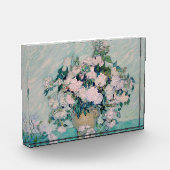 White Roses-1890-Vincent van Gogh Fotoblock (Links)