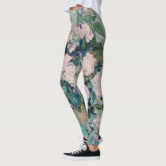 White Roses-1890-Vincent van Gogh Leggings (Links)