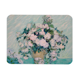 White Roses-1890-Vincent van Gogh Magnet