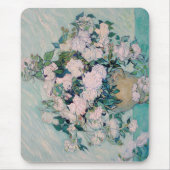 White Roses-1890-Vincent van Gogh Mousepad (Vorne)