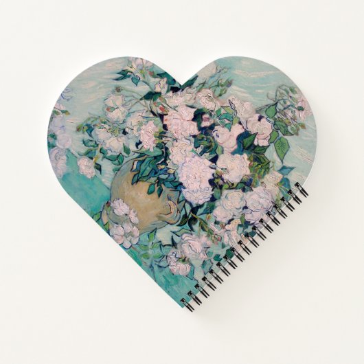 White Roses-1890-Vincent van Gogh Notizblock (Rückseite)