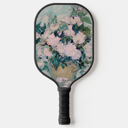 White Roses-1890-Vincent van Gogh Pickleball Schläger (Vorderseite)