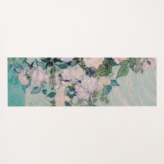 White Roses-1890-Vincent van Gogh Yogamatte (Rückseite (Horizontal))