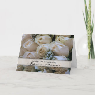 White Roses<50th>Jubiläum Karte