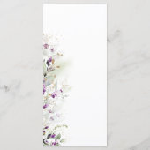 White Roses Baby Duschmenü Menükarte (Rückseite)