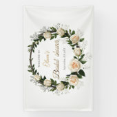 White Roses & Baby’s Breath  Banner (Vertikal)