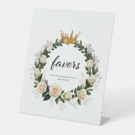 White Roses & Baby's Atem-Lieblinge Sockelschild