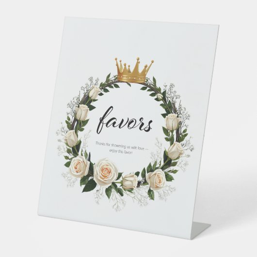 White Roses & Baby's Atem-Lieblinge Sockelschild (Vorderseite)