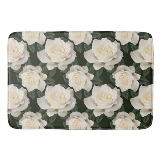 White Roses Badematte (Vorderseite)
