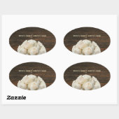 White Roses & Barnwood Wedding Sticker (Blatt)