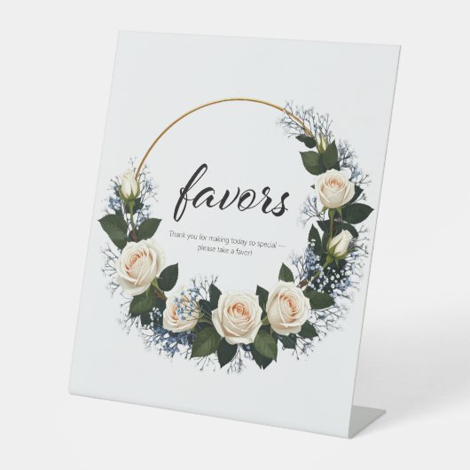 White Roses & Blue Baby's Atem Gefallen Sockelschild (Vorderseite)