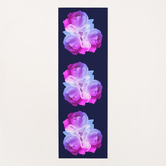 White Roses Blume Art Bouquet Yogamatte (Vorderseite)