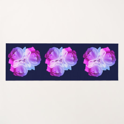 White Roses Blume Art Bouquet Yogamatte (Vorderseite (Horizontal))