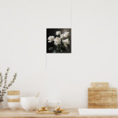 White Roses Blume Art Print Poster (Küche)