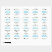 White Roses Bouquet Brautparty Sticker (Blatt)