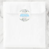 White Roses Bouquet Brautparty Sticker (Tasche)