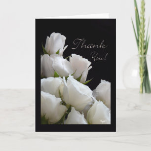 White Roses Bouquet Vielen Dank, AH2009 Dankeskarte