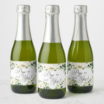 White Roses Bridesmaid Vorschlag Pop zu sagen: Ja