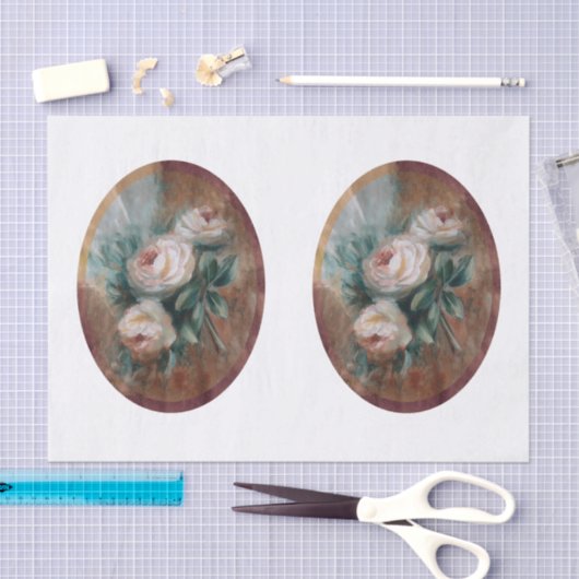 White Roses DBL Seidenpapier (Handwerk)