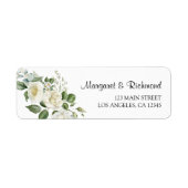 White Roses Elegant Floral Wedding Address (Vorne)